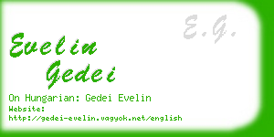 evelin gedei business card